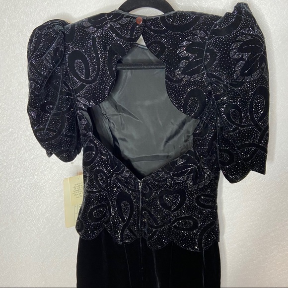 Vintage McClintock Glitter Velvet Dress - Picture 6 of 13